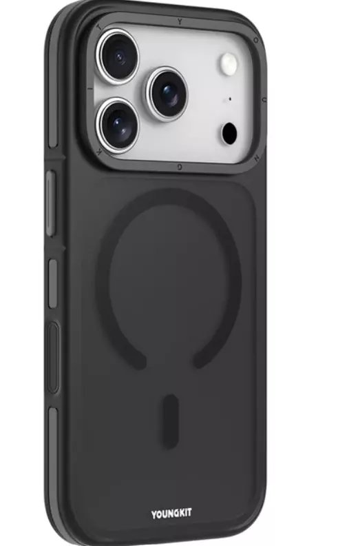 Youngkıt Mag Safe Hidden Kılıf Siyah 17 Pro - Youngkıt