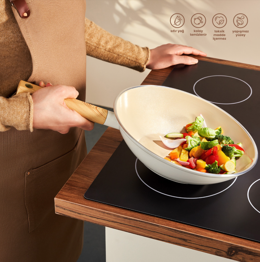 Emsan Swıss Crystal 28 Cm Wok Tavası