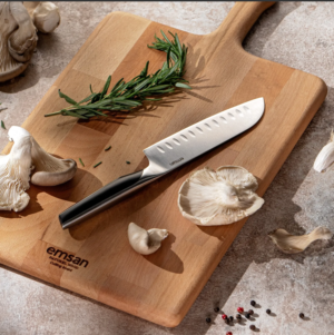 Emsan Pro Knıfe Santoku 2.0 Mm, Siyah