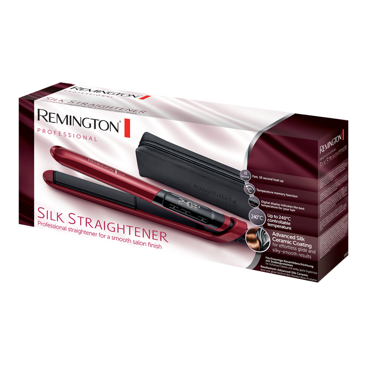 REMINGTON S9600 İpek Saç Düzleştirici, Kırmızı