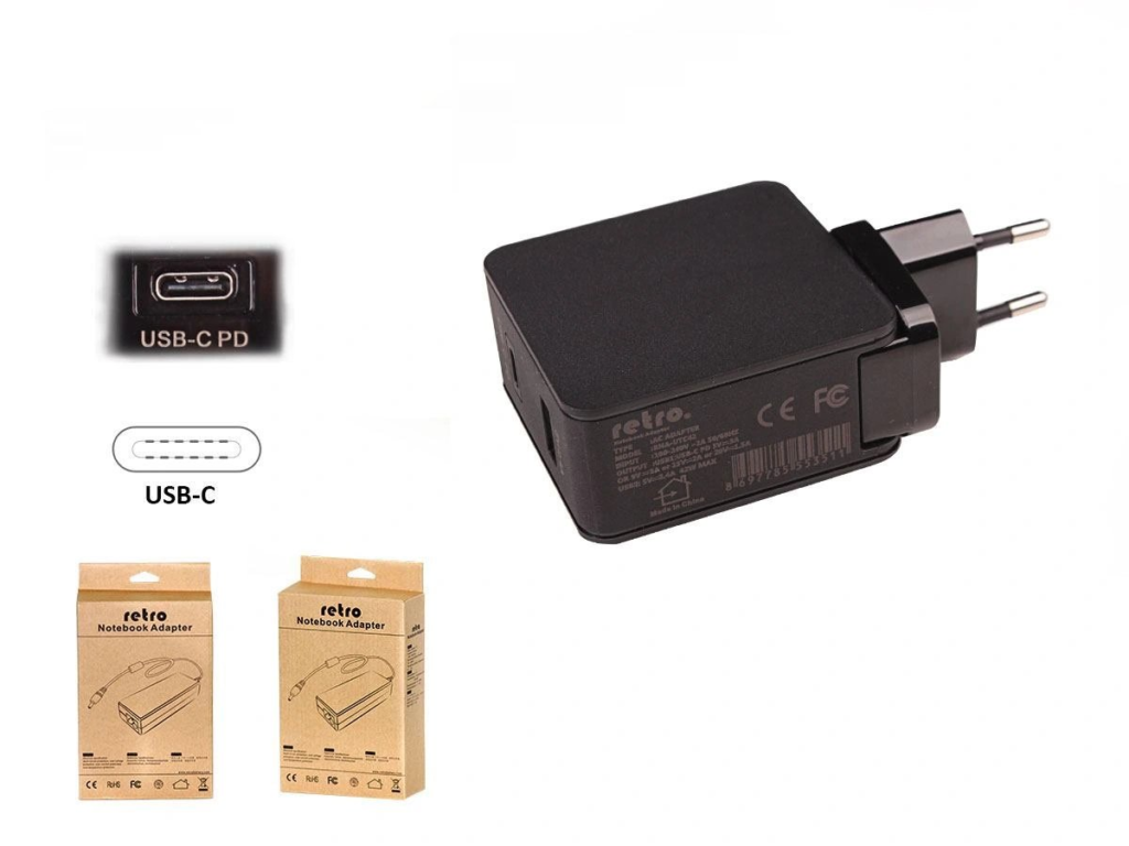 Adaptor Dca-Utc72 60W Usb-C Pd + 12W Usb 2-In-1 Adaptör KKTC