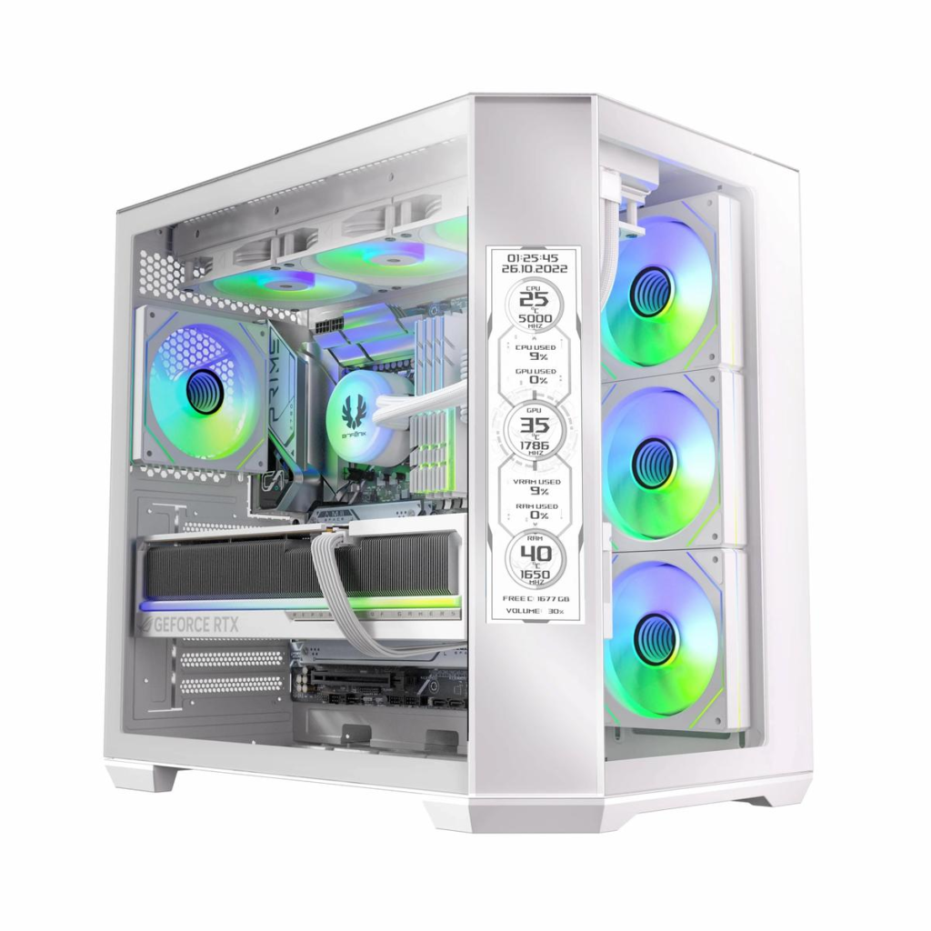 Bitfenix Digital T10 Ef White 8.8" Ekran 850W 80+ Wt10Efbbw 4X120 Atx KKTC