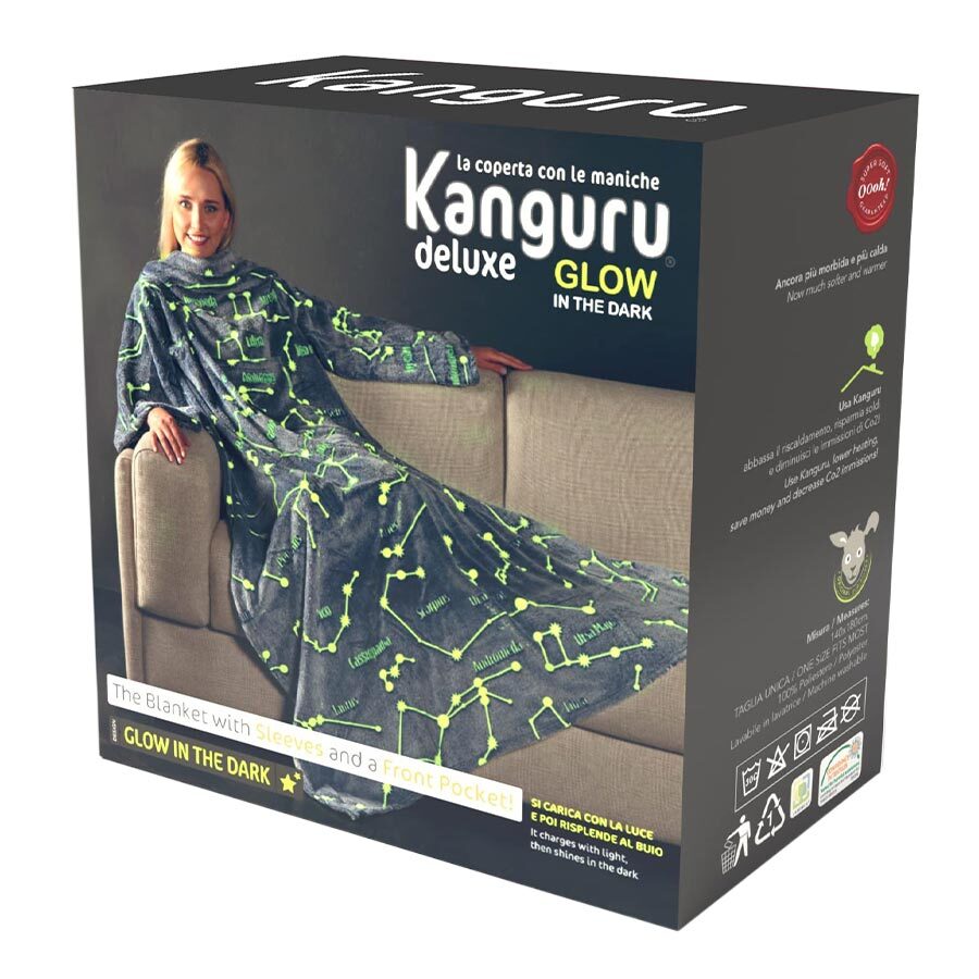 Kanguru Glow Takımyıldızları 140X180 Cm 1154 Kollu Battaniye