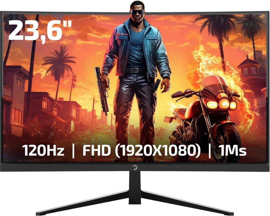Monitor Gamepower 24" Vivid F10 Curved 120Hz 1Ms KKTC