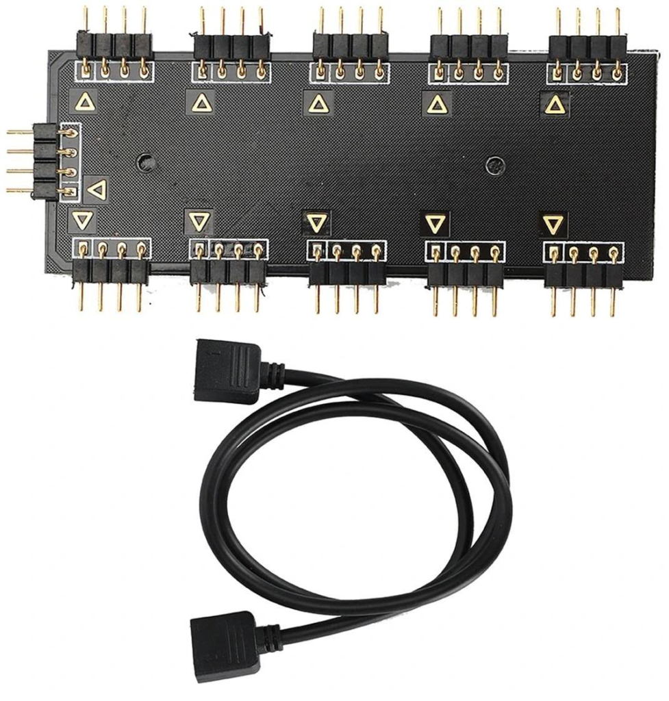 Rgb Led Çoklayıcı 10 Port 12V 4 Pin Kablo Çoklayıcı