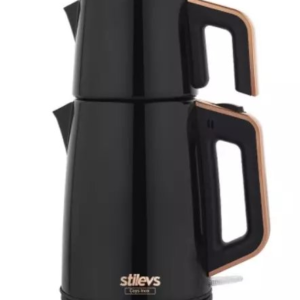 Stilevs Çays İnox Çelik Çay Makinesi Siyah