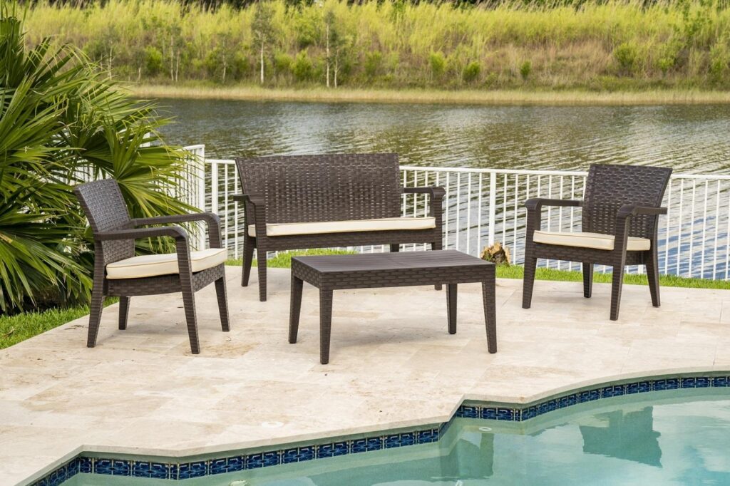 Alaska İkili Kahve Set, Minderli, 2+1+1+S - Delta