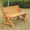 2in1 ahşap bank & piknik masası