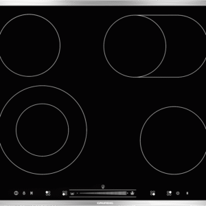 GIEV 624430 X Grundig Elektrikli Ankastre Siyah Cam Ocak
