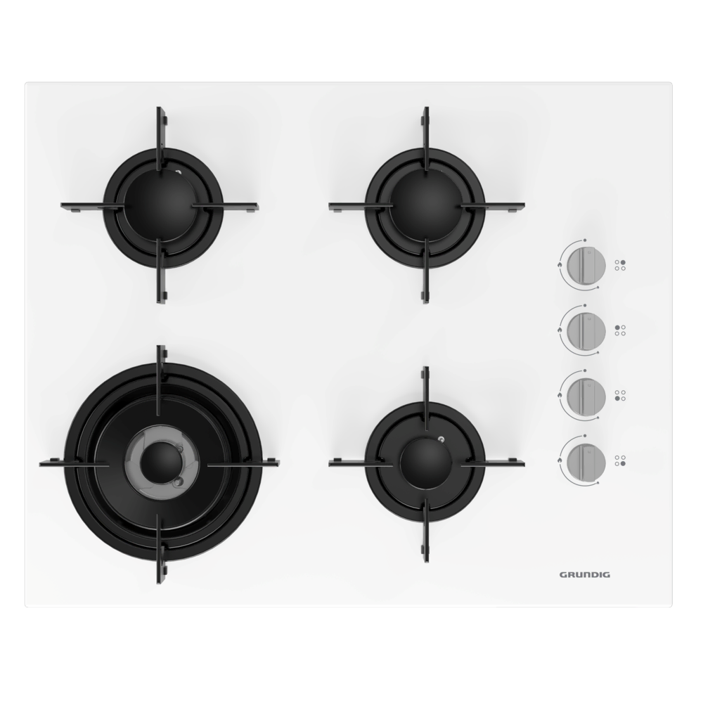 GIGL 622410 W Grundig Ankastre 65cm Beyaz Cam Ocak - Grundig