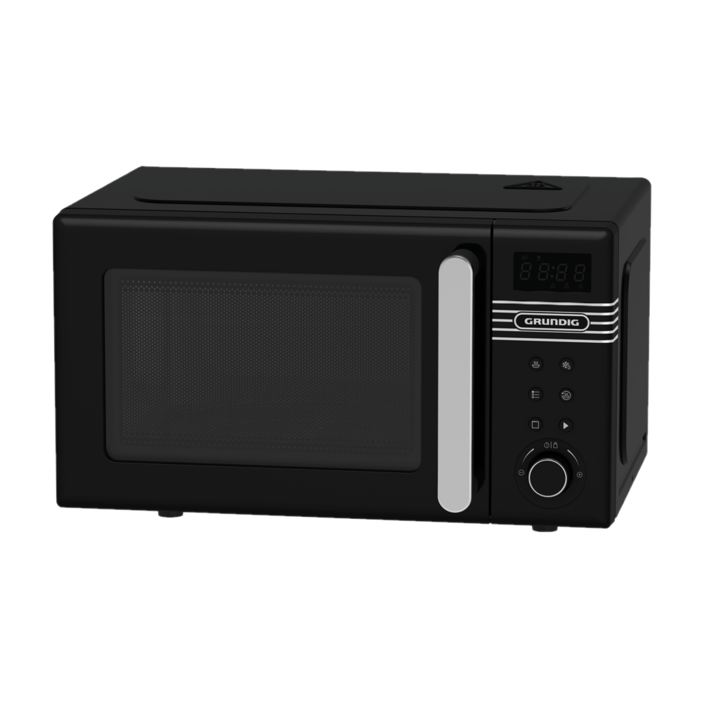 GMF 2120 BCL Grundig Retro Siyah Set Üstü Mikrodalga Fırın