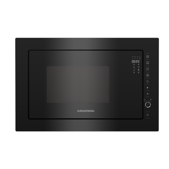 GMI 12311 B Grundig Siyah Tam Ankastre Mikrodalga Fırın - Grundig