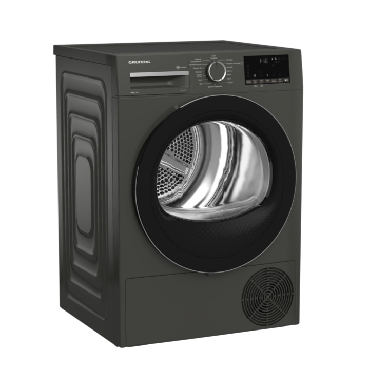GPDH 9644 Grundig 9 Kg Isı Pompalı Manhattan Gray Kurutma Makinesi - Grundig
