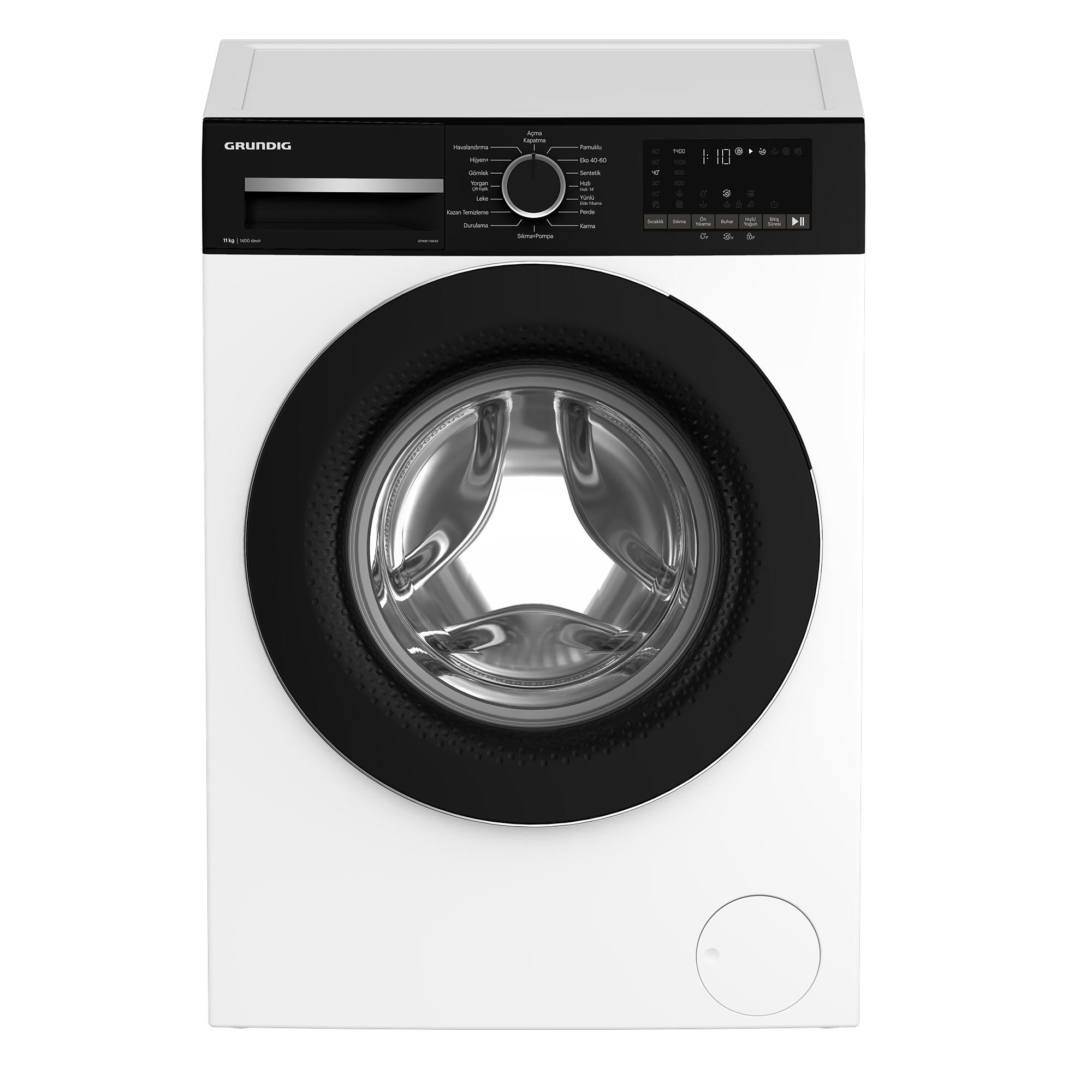 Gpwm-114643-Grundig-11-Kg-Inverter-Mot-F3-9F7 Gpwm 114643 Grundig 11 Kg Inverter Motor Çamaşır Makinesi - Grundig