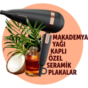 HD 8080 Grundig NaturaShine Saç Kurutma Makinesi - Grundig