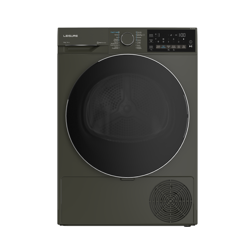 PKL 909 MG Leisure 9 Kg Hibrit Manhattan Gray Kurutma Makinesi - Leisure