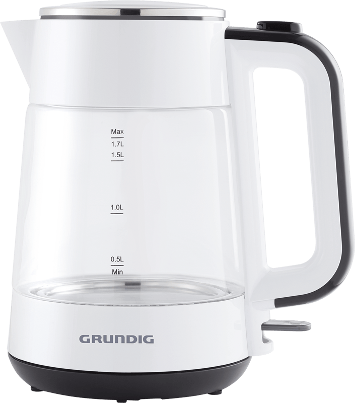 WK 5860 Grundig Beyaz Şeffaf Cam Kettle & Su Isıtıcı - Grundig