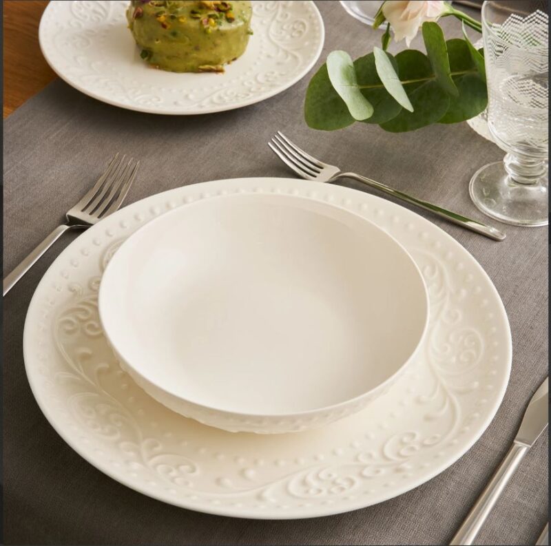 İstanbul Porselen Mahra 18 Parça, Beyaz