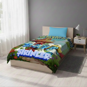 Orkide Welsoft Şirinler Battaniye 180x220 CM - Orkide