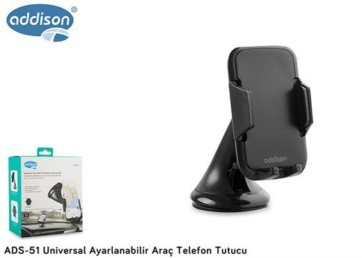 Addison Ads-51 Universal Ayarlı Araç Telefon Tutuc-Addi̇son KKTC