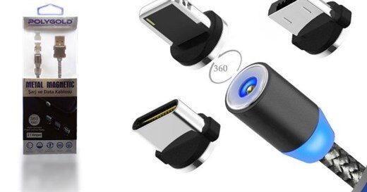 Pg-469 3In1 Miknatisli Kablo-Polygold KKTC