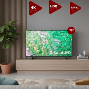 SAMSUNG 75" 4K Crystal UHD Televiyon - Regal