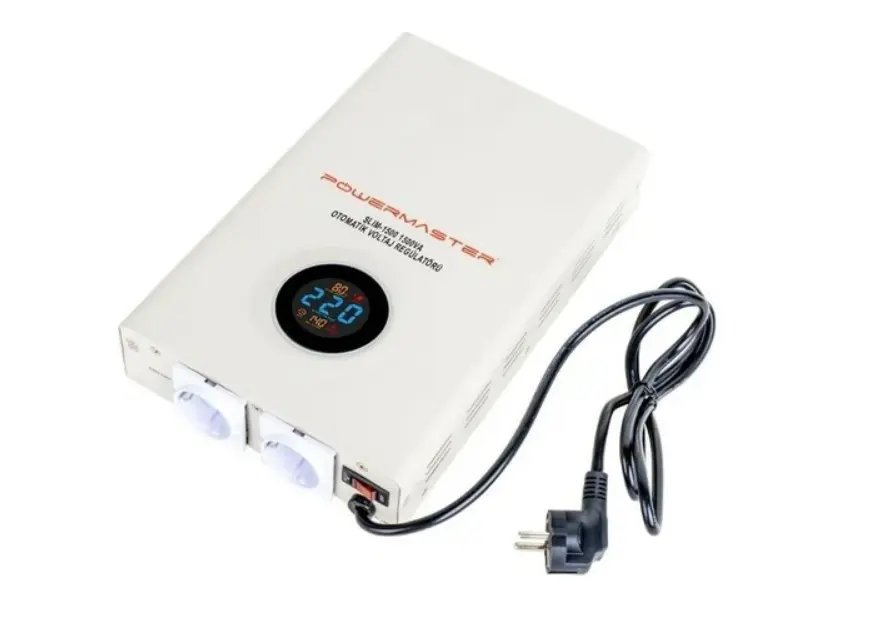 Powermaster Otomatik Voltaj Regülatörü Slim-1500 - PowerMaster