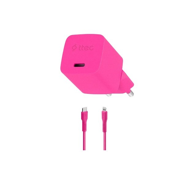 Şarj Cihazı Ttec 2Scg20Lnp 20W Gan 5 Lighting Pembe KKTC