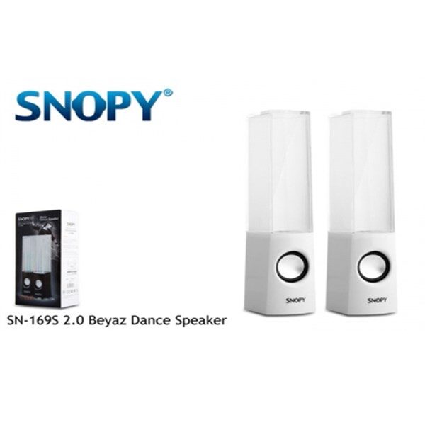 Snopy Sn-169S 2.0 Beyaz Water Dance Speaker-Snopy KKTC