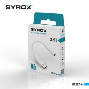 Syrox Dt22T-A 3.5A Audio Type-C Çevi̇ri̇ci̇-Syrox KKTC