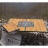 Mangallı katlanır taşınabilir el yapımı piknik&kamp masası