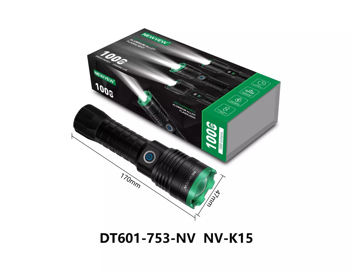 Girne_St00096_1 Newvew El Feneri Flashlight 1000 Lm Nv-K15