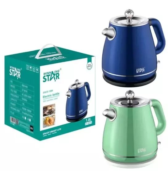 Girne_St00147_1 Winning Star Elektrikli Kettle 1.8L St-6016 Paslanmaz Çelik