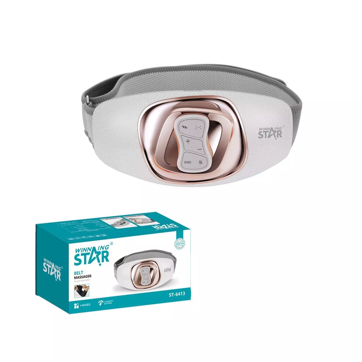 Girne_St00170-_1 Winning Star Isıtmalı/Titreşimli Masaj Kemeri Belt Massager St-6413