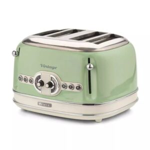 Ariete 0156 Vintage Ekmek Kızartma Makinesi 4 Gözlü Yeşil Rengi
