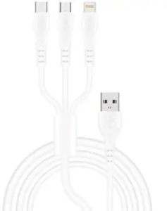 Sunix Sc-63 3 İn 1 Usb Data Cable Micro & Type-c + Lightning
