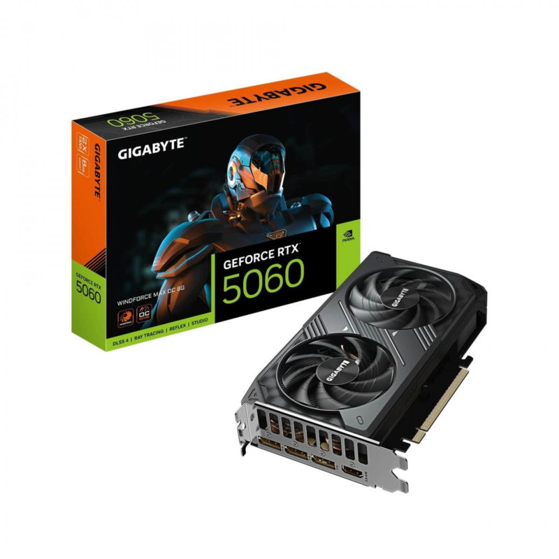 Gigabyte Geforce Rtx5060 Windforce Max Oc Gv-N5060Wf2 8Gb 128Bit Gddr7