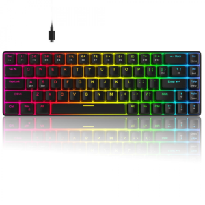 Magegee Mk-Box 68 Tuş Rgb Hot-Swap Manyetik Kablolu Türkçe Q Siyah KKTC