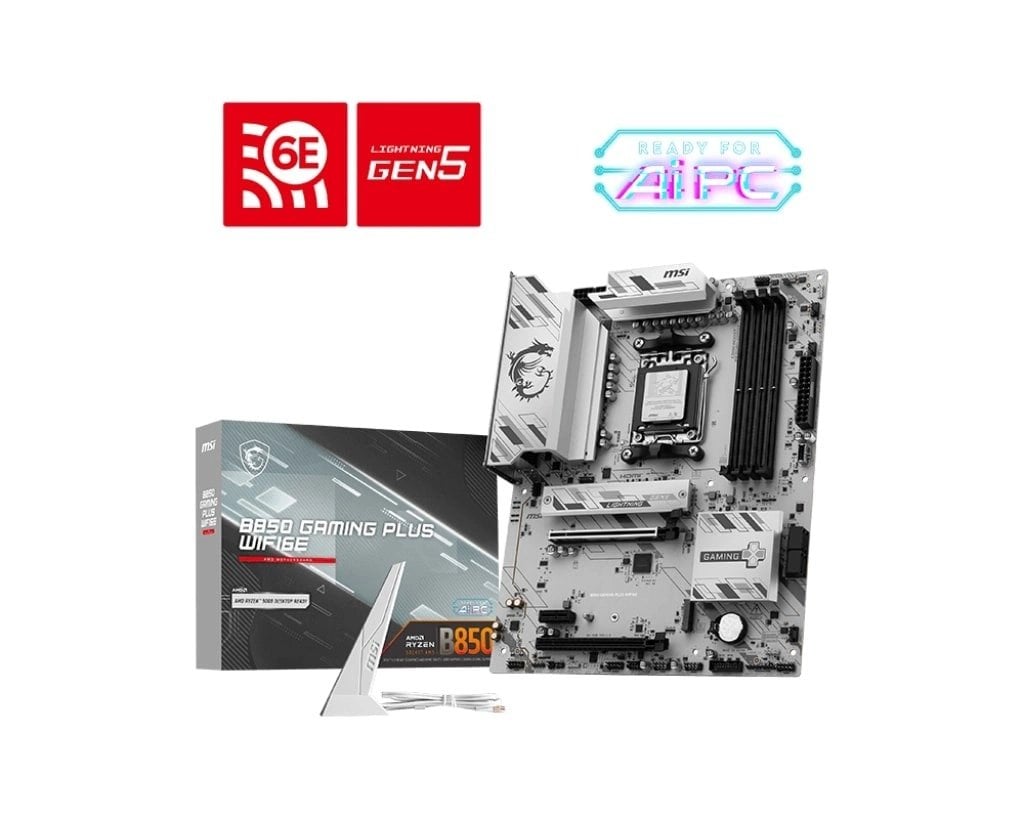 Msi B850M Gaming Plus Wifi6E 8200+ Mt/S (Oc) Wi-Fi 6E Matx Am5