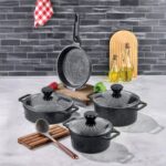 Polochef Crystal Granit Döküm Tencere Seti 7 Parça Cts-107