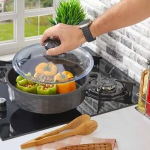 Polochef Crystal Basık Döküm Tencere 26cm Cyb-126