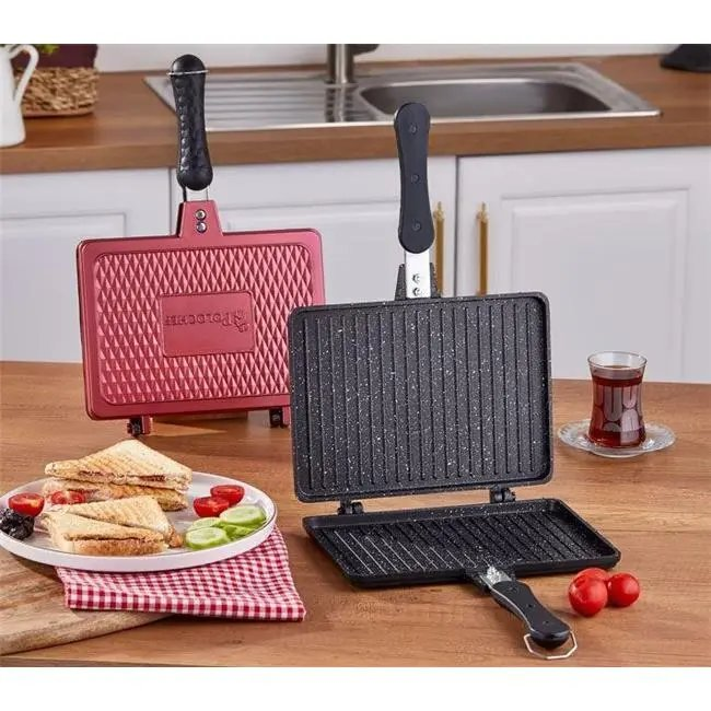 Polochef Crystal Granit Döküm Tost Makinası Otm-124