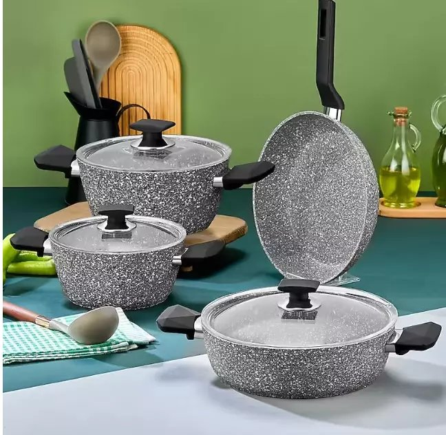 Polochef Rıver Granit Tencere Seti Gri Rts-100