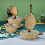Polochef Rıver Granit Tencere Seti Kum Beji Rte-101
