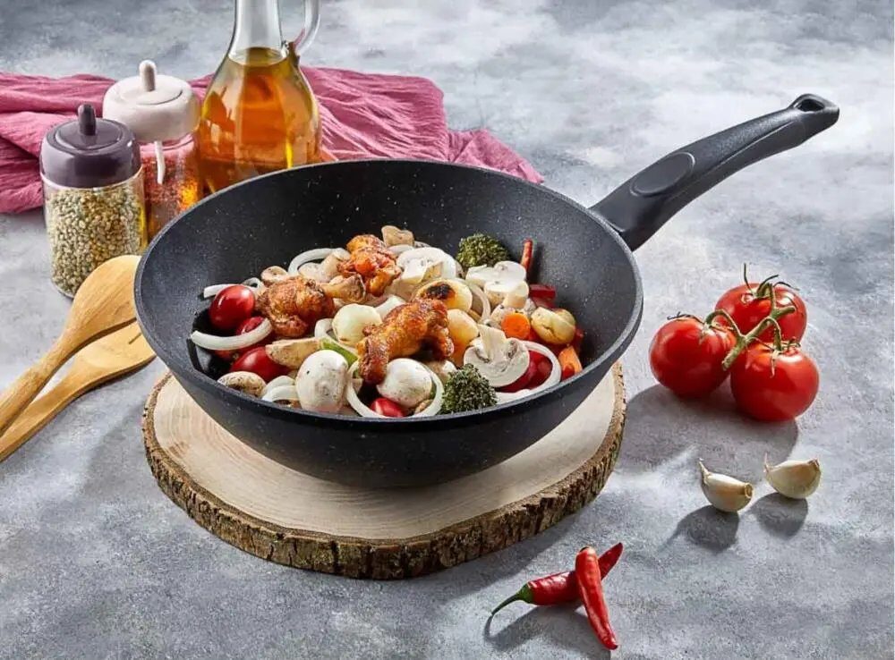 Polochef Iron Döküm Granit Wook Tava 28 Cm Idv-128