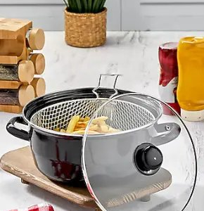 Polochef Black Emaye Kızartma Tenceresi 24cm Bkt-126