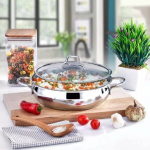 Polochef Proline Çelik Basık Güveç Tencere 24cm Prb-124