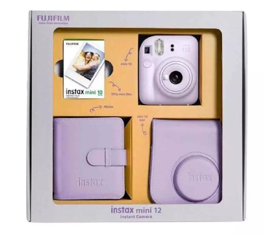 Fujifilm İnstax Mini 12 Purple Bundle - FUJIFILM