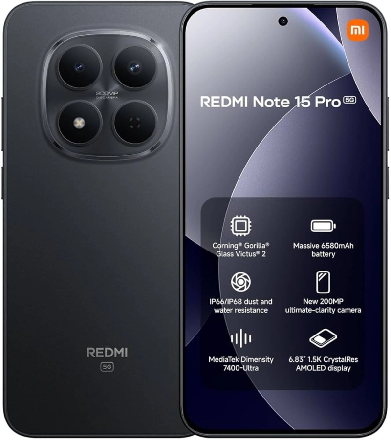 Telefon Xiaomi Redmi Note 15 Pro Black 8Gb Ram 256Gb