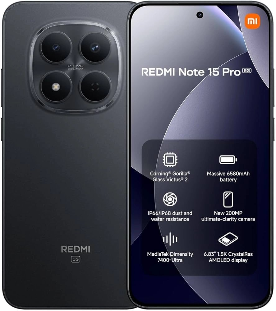Telefon Xiaomi Redmi Note 15 Pro Black 8Gb Ram 256Gb KKTC